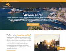 Tablet Screenshot of pathwaytoaus.com